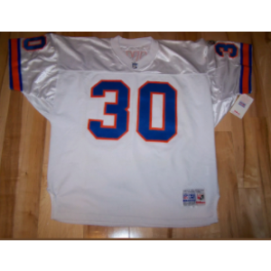 NFL Broncos 30 Terrell Davis Throwback White Jersey