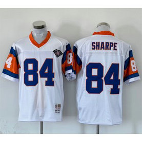 NFL Broncos 84 Shannon Sharpe 75th Anniversary Mitchell And Ness Throwback Men Jersey