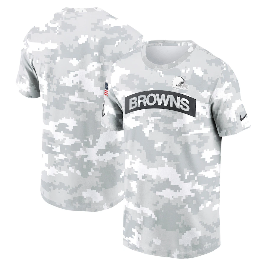 NFL Brown 2024 White Grey Salute To Service t shirt