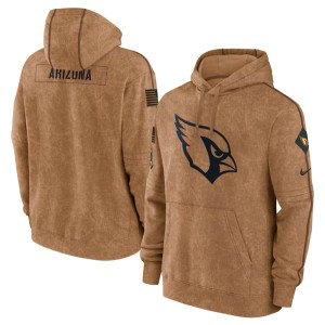 NFL Cardinals 2023 Brown Salute to Service Pullover Hoodie