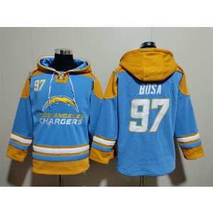 NFL Chargers 97 Joey Bosa Blue Hoodie Sweatshirt