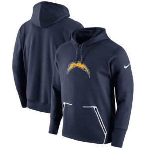 NFL Chargers Nike Champ Drive Vapor Speed Pullover Hoodie - Navy