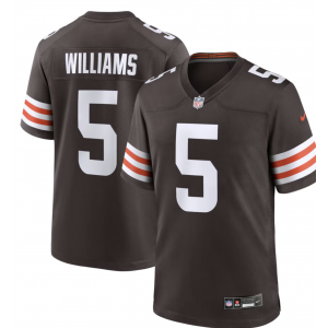 NFL Cleveland Browns 5 Williams Brown Vapor Limited Men Jersey