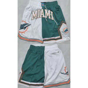 NFL Dolphins Aqua White Shorts (Run Small)