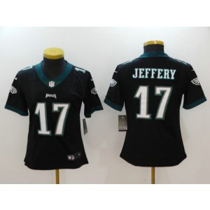 NFL Eagles 17 Alshon Jeffery Black Vapor Untouchable Nike Limited Women Jersey