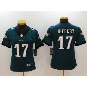 NFL Eagles 17 Alshon Jeffery Green Vapor Untouchable Nike Limited Women Jersey