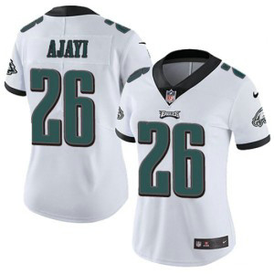 NFL Eagles 26 Jay Ajayi White Vapor Untouchable Nike Limited Women Jersey
