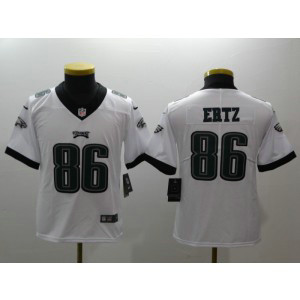 NFL Eagles 86 Zach Ertz White Vapor Untouchable Nike Limited Youth Jersey