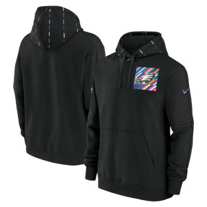 NFL Eagles Black 2023 Crucial Catch Club Pullover Hoodie