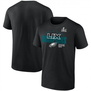 NFL Eagles Black Super Bowl LIX Champions Legacy Iconic Victory T-Shirt