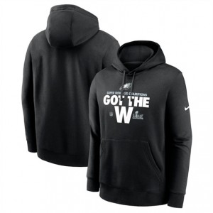 NFL Eagles Black Super Bowl LIX Champions Parade Therma Performance Pullover Hoodie