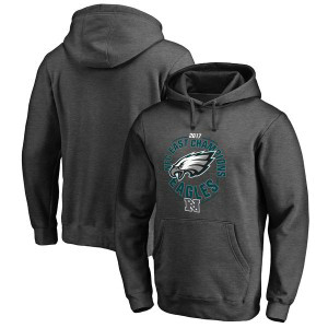 NFL Eagles Pro Line Grey 2017 NFC East Division Champions Pullover Men Hoodie