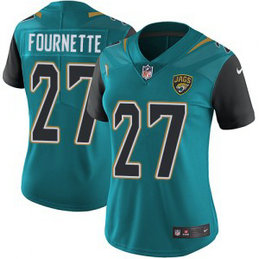 NFL Jaguars 27 Leonard Fournette Teal Vapor Untouchable Nike Limited Women Jersey