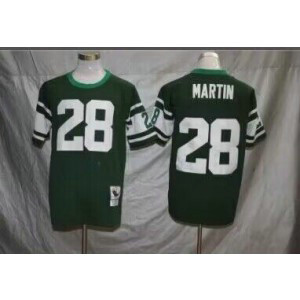 NFL Jets 28 Curtis Martin Throwback Men Jersey