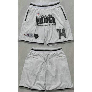 NFL Las Vegas Raiders White Shorts (Run Small)