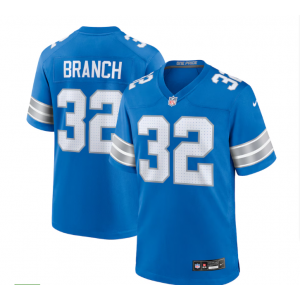 NFL Lions 32 Brian Branch lions jersey blue