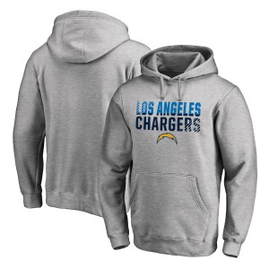 NFL Los Angeles Chargers Pro Line Ash Fade Out Pullover Men Hoodie