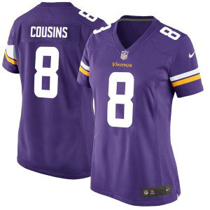 NFL Minnesota Vikings 8 Kirk Cousins Nike Purple Women Jersey