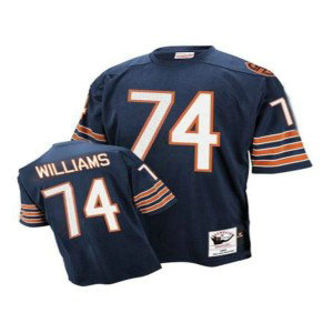 NFL Mitchell&Ness Chicago Bears 74 Chris Williams Blue Throwback Jersey