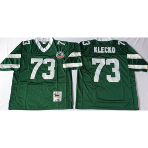 NFL Mitchell&Ness New York Jets 73 Joe Klecko Green Throwback Jerseys