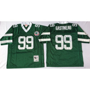 NFL Mitchell&Ness New York Jets 99 Mark Gastineau Green Throwback Jerseys