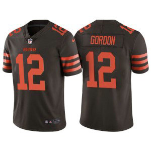 NFL Nike Browns 12 Josh Gordon Brown Color Rush Men Limited Jersey