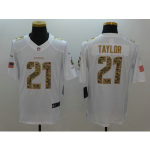 NFL Nike Redskins 21 Sean Taylor White Salute To Service Limited Men Jersey