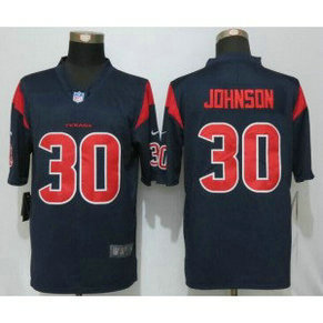 NFL Nike Texans 30 Kevin Johnson Navy Blue Color Rush Men Limited Jersey