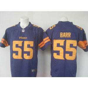 NFL Nike Vikings 55 Anthony Barr Purple Color Rush Men Limited Jersey
