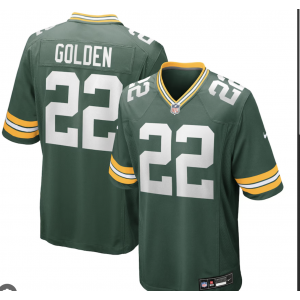 NFL Packers 22 Golden Green Limited Vapor Jersey