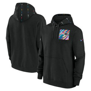 NFL Patriots Black 2023 Crucial Catch Club Pullover Hoodie