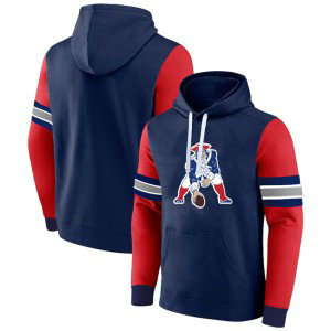 NFL Patriots Navy Red Pullover Hoodie