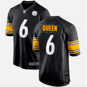 NFL Pittsburgh Steelers 6 Patrick Queen Black Limited Vapor Jersey