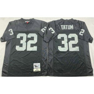 NFL Raiders 32 Jack Tatum Black Throwback Men Jersey