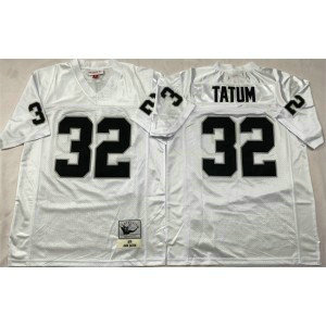 NFL Raiders 32 Jack Tatum White Throwback Men Jersey