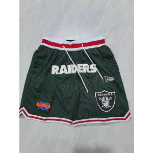 NFL Raiders Green Shorts