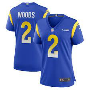 NFL Rams 2 Woods Blue Limited Vapor Women Jersey