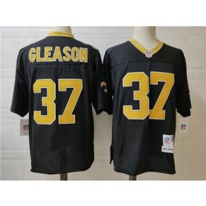 NFL Saints 37 Cleason Black Throwback Men Jersey