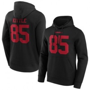 NFL San Francisco 49ers 85 George Kittle Black Hoodie NFL San Francisco 49ers 85 George Kittle Black Hoodie