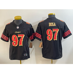 NFL San Francisco 49ers 97 Bosa Black Gold Rivalries F.U.S.E. Vapor Limited Youth Jersey