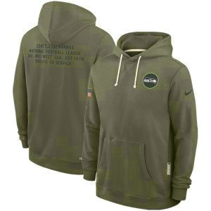 NFL Seahawks Olive 2025 Salute to Service Pullover Hoodie NFL Seahawks Olive 2025 Salute to Service Pullover Hoodie