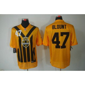 NFL Steelers 47 Mel Blount Yellow Throwback Men Jersey