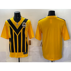 NFL Steelers Blank Yellow Throwback Men Jersey