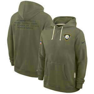 NFL Steelers Olive 2025 Salute to Service Pullover Hoodie NFL Steelers Olive 2025 Salute to Service Pullover Hoodie