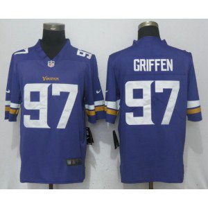 NFL Vikings 97 Everson Griffen Purple Vapor Untouchable Nike Limited Men Jersey