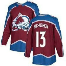 NHL Avalanche 13 Valeri Nichushkin Red Adidas Men Jersey