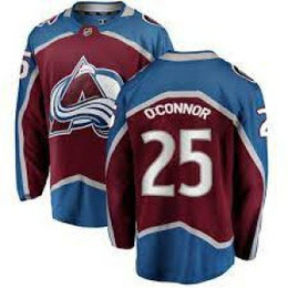 NHL Avalanche 25 Logan O'Connor Burgundy Adidas Men Jersey
