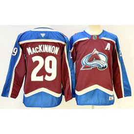 NHL Avalanche 29 Nathan MacKinnon Burgundy New Youth Jersey