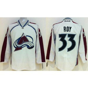 NHL Avalanche 33 Patrick Roy White Youth Jersey