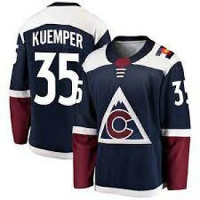 NHL Avalanche 35 Darcy Kuemper Blue Adidas Men Jersey